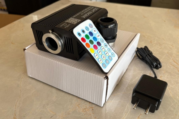 16W Single Twinkle Effect / 1 ports RGBW+White APP+ Remote Optical Fiber Light Engine - Image 4